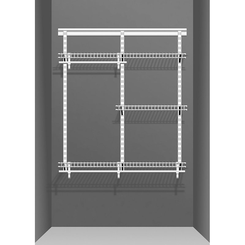 ClosetMaid 4 Shelf Adjustable ShelfTrack Wardrobe Shelving & Clothes